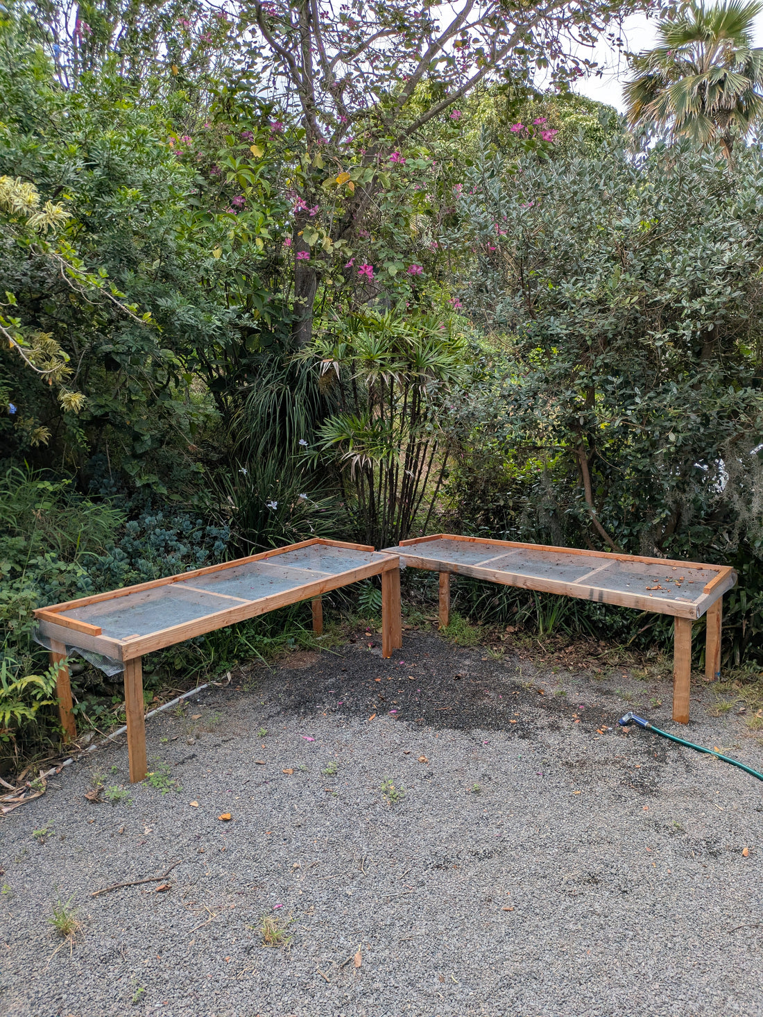 The outdoor wash stations